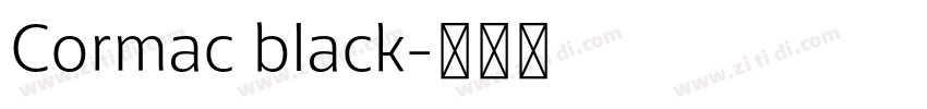 Cormac black字体转换